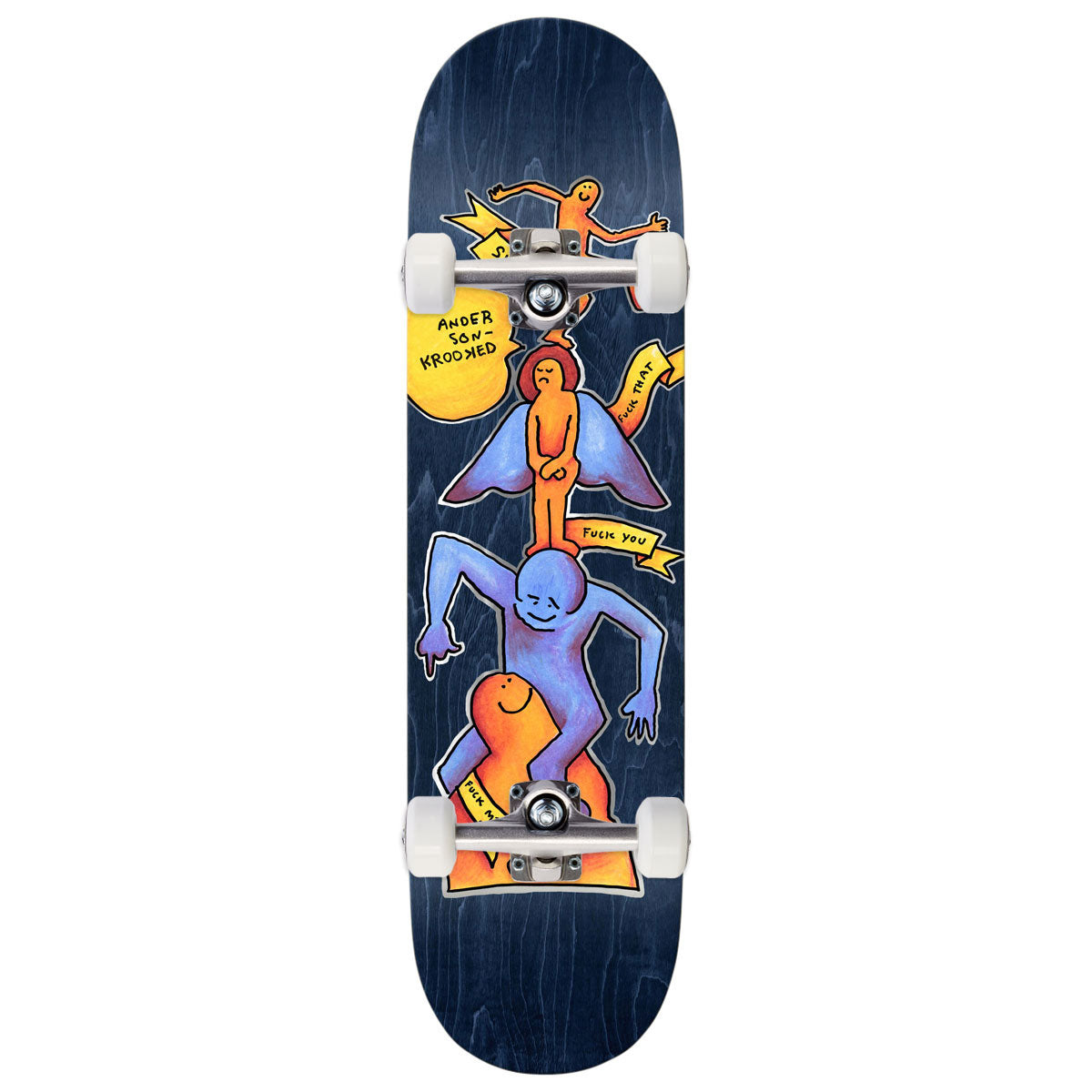 Krooked Manderson Stack Skateboard Complete - 8.38"