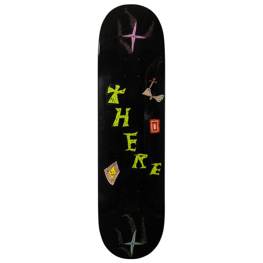 There Team Moth Skateboard Deck - Black - 8.25"