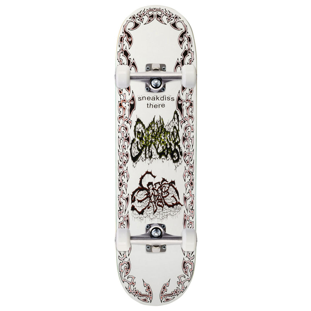 There Team Sneakdiss Battle Ship Skateboard Complete - White - 8.50"