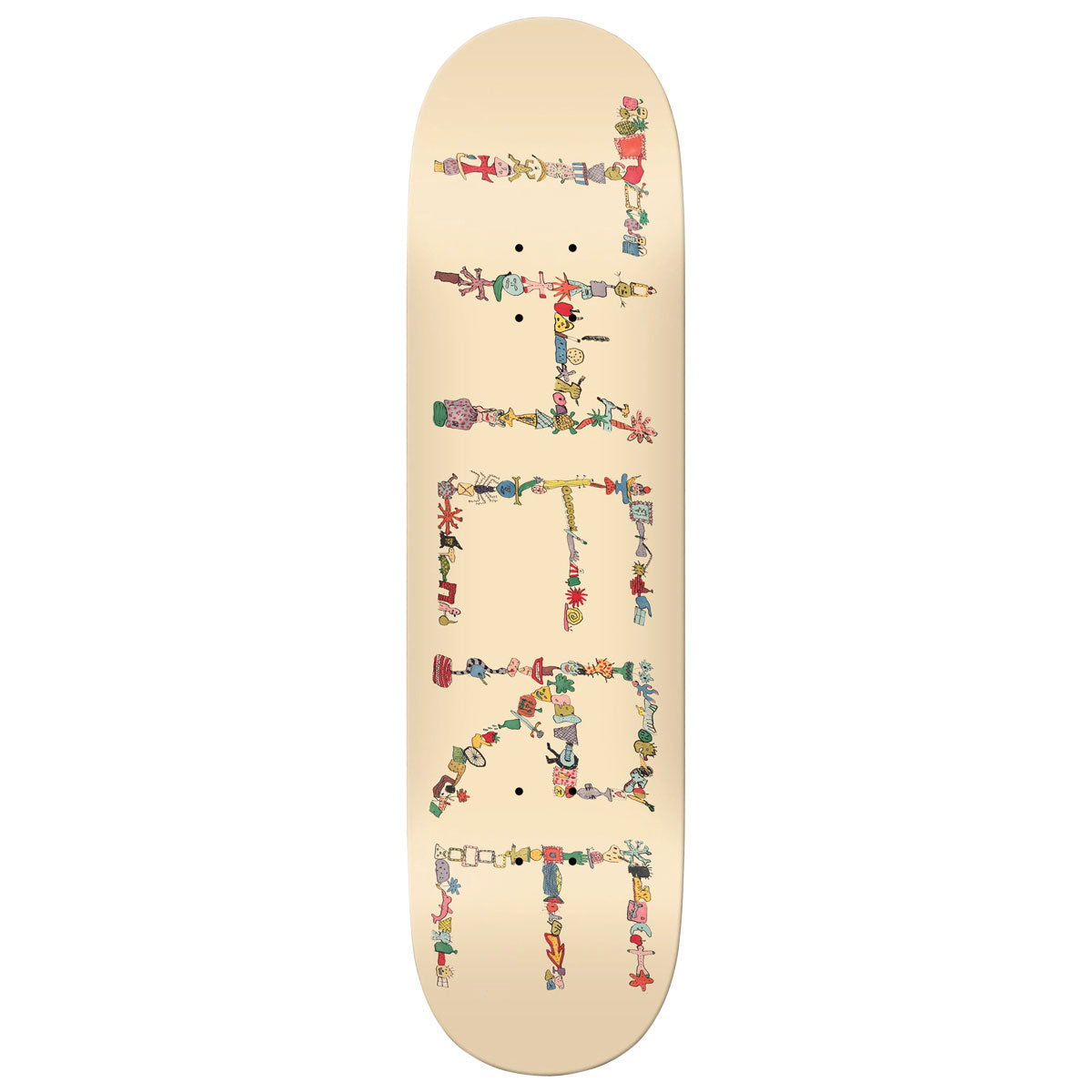 There Team Detritus Skateboard Deck - Beige - 8.12"
