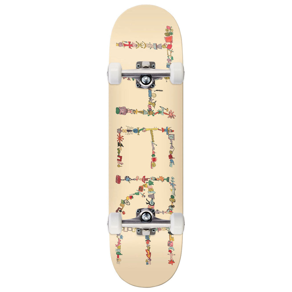 There Team Detritus Skateboard Complete - Beige - 8.12"