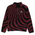 Spitfire Classic '87 Swirl Fleece Jacket - Black/Dark Red