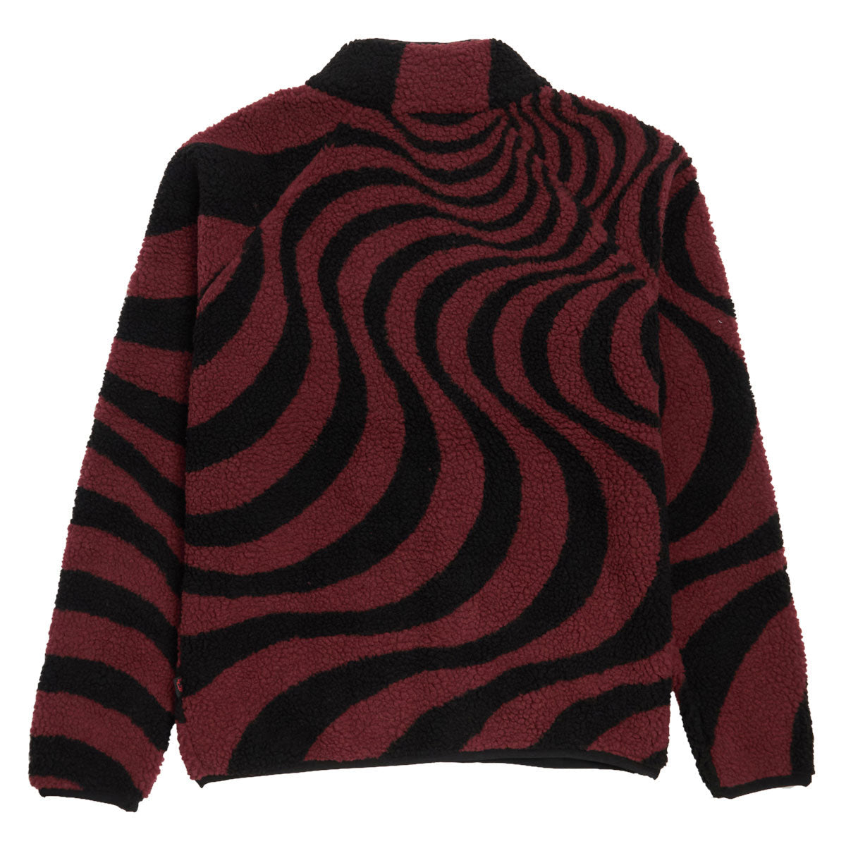 Spitfire Classic '87 Swirl Fleece Jacket - Black/Dark Red