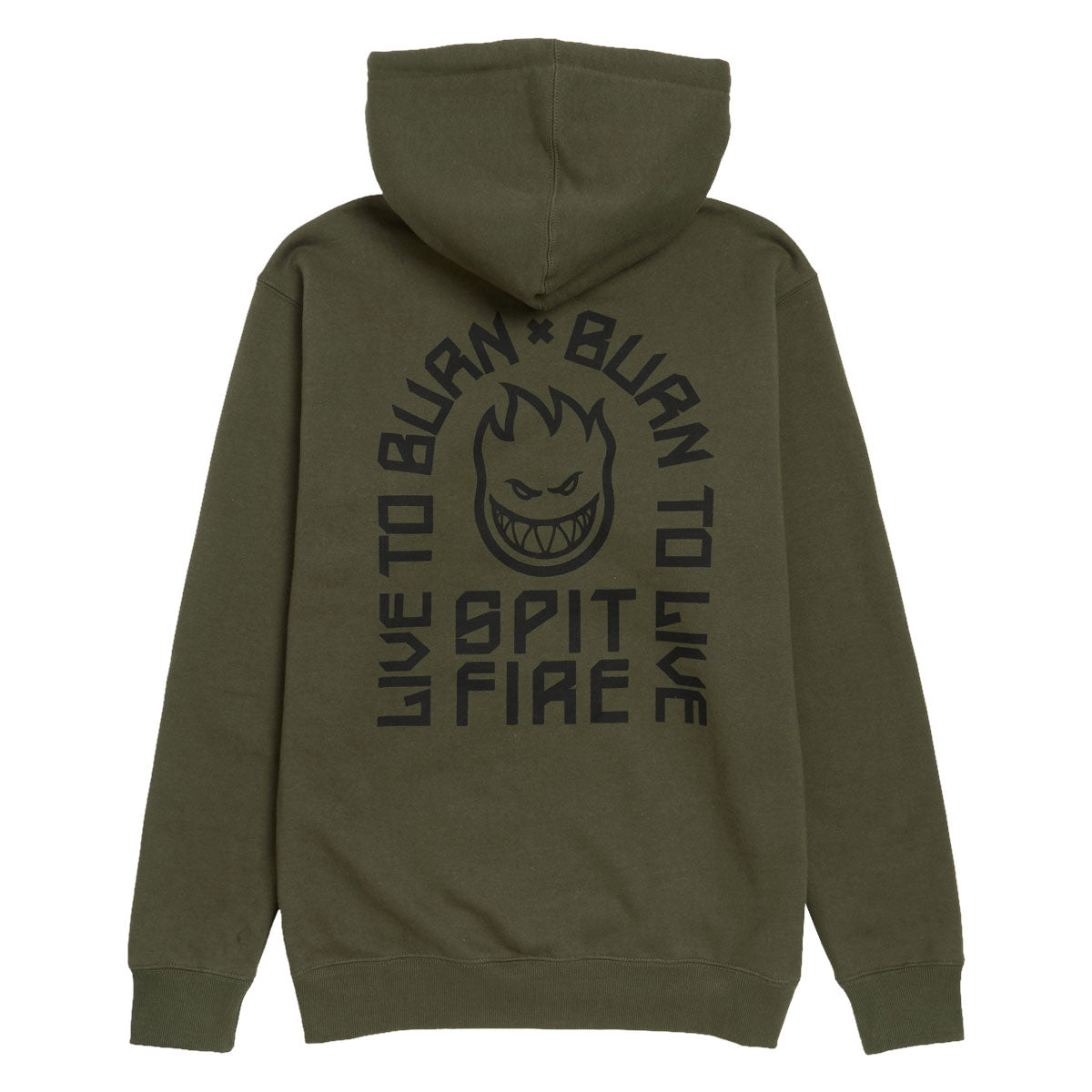 Spitfire LTB Arch Emb Zip Hoodie - Olive