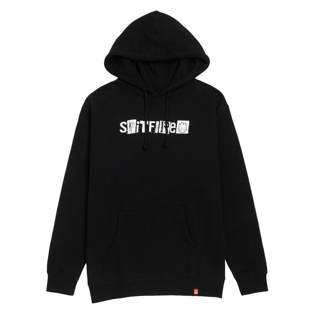 Spitfire Ransom II Hoodie - Black/White Print