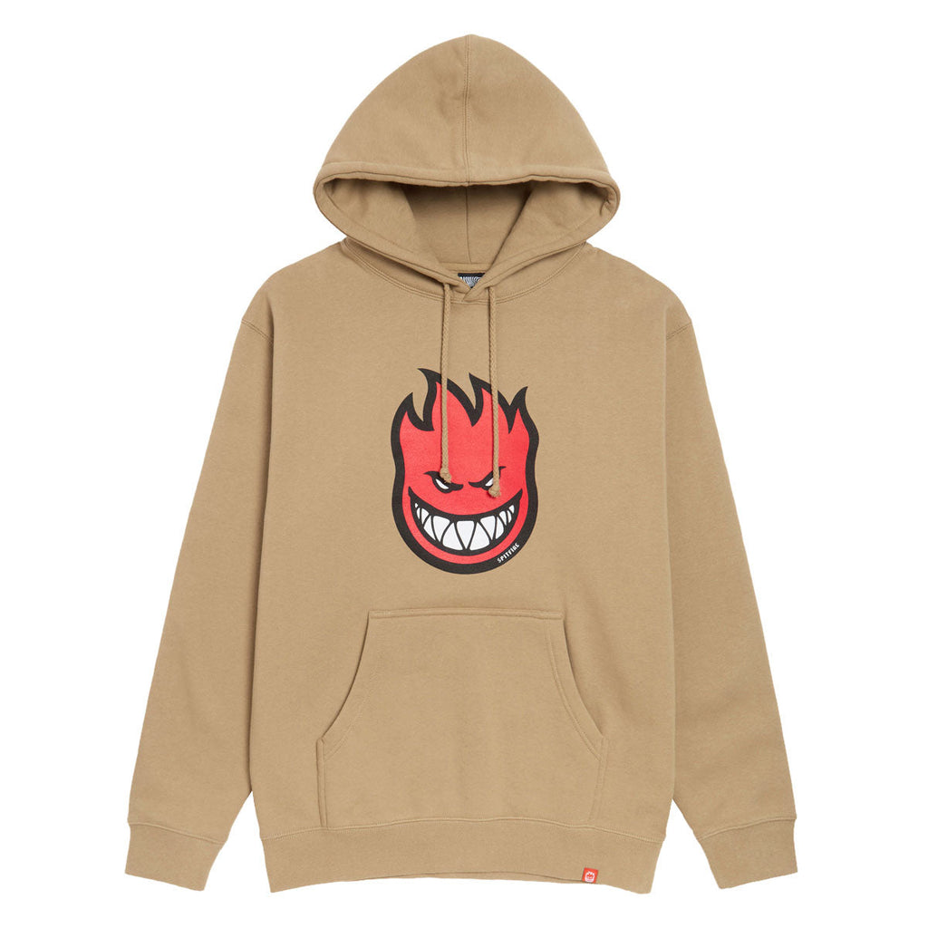 Spitfire Bighead Fill Hoodie - Sandstone/Red/Black/White Print