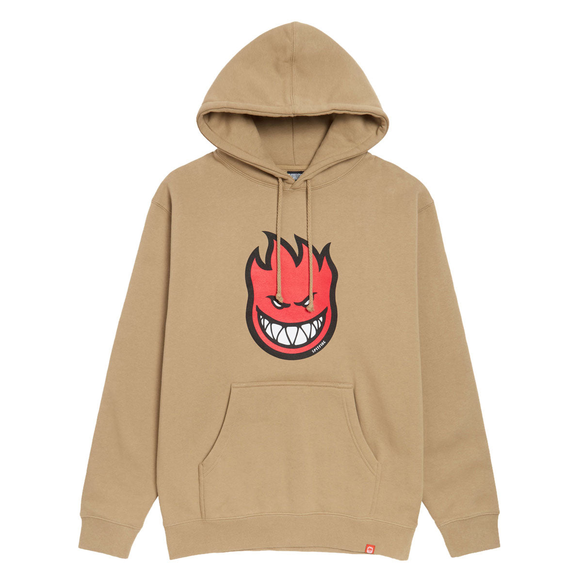 Spitfire Bighead Fill Hoodie - Sandstone/Red/Black/White Print