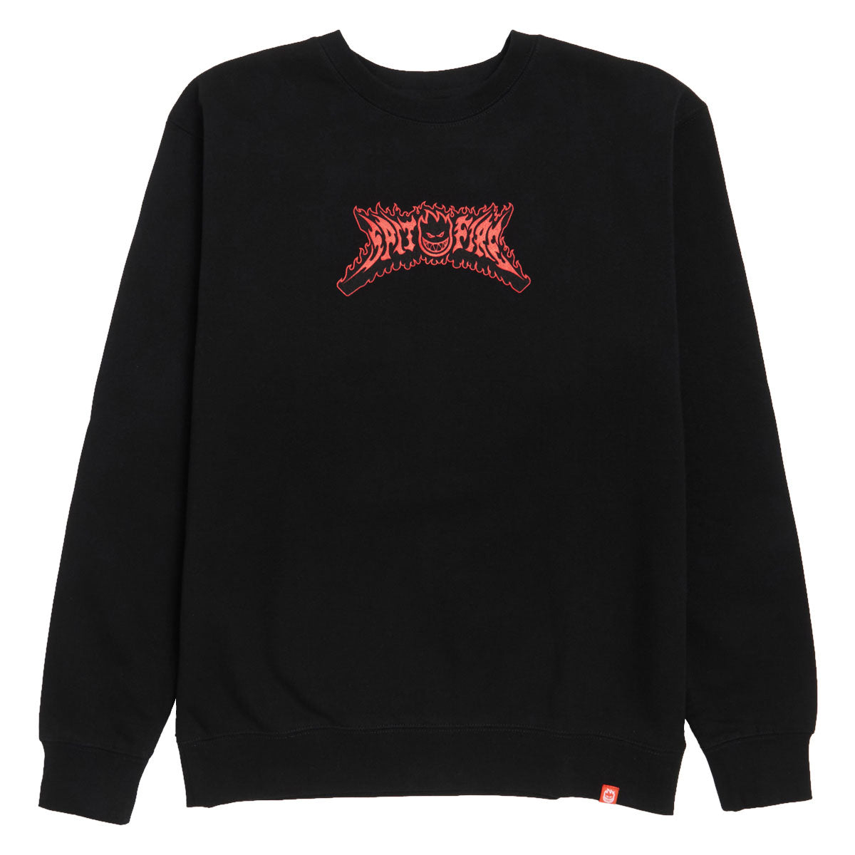 Spitfire Flame Out Bighead Sweatshirt - Black/Red/Black Print