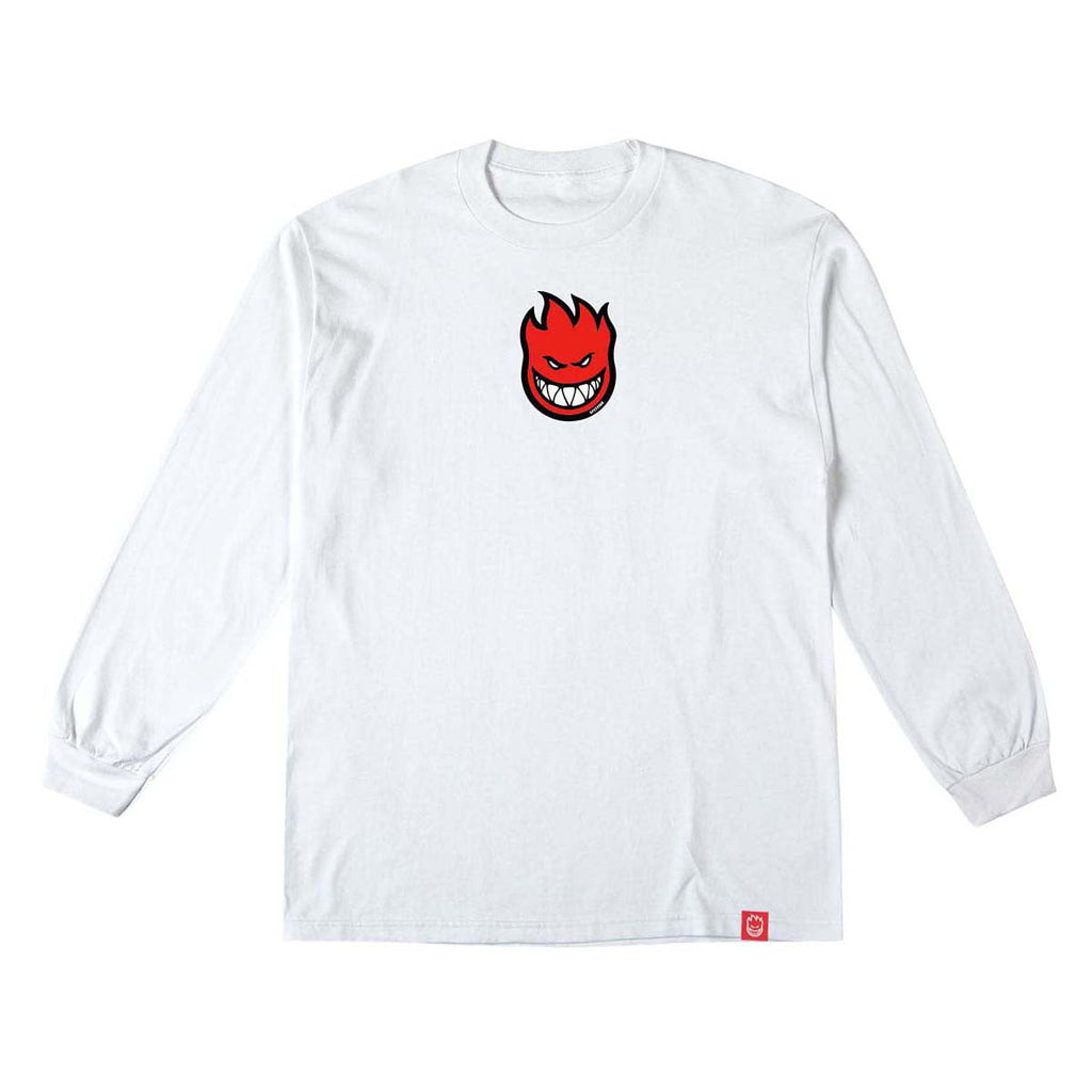 Spitfire Bighead Mid Fill Long Sleeve T-Shirt - White/Red/White/Black Print