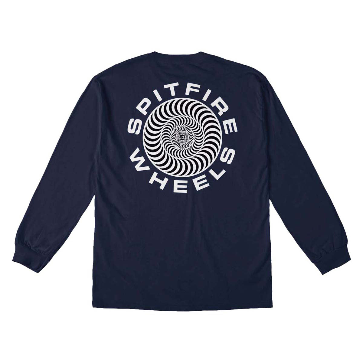 Spitfire Classic '87 Swirl Fill Long Sleeve T-Shirt - Navy/White/Black Prints
