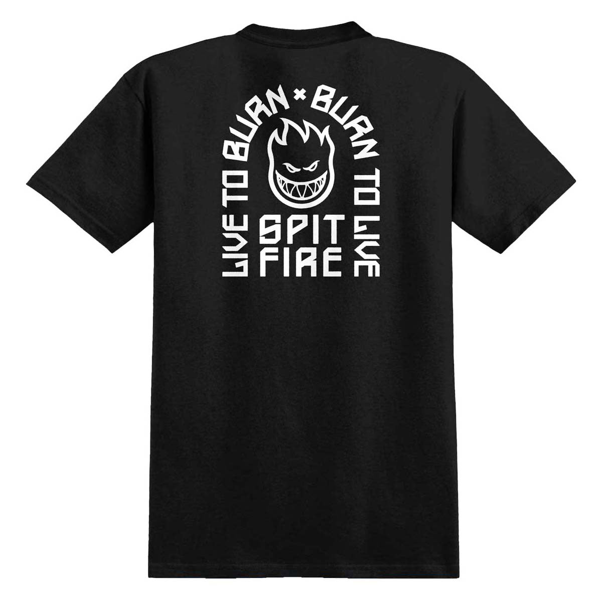 Spitfire LTB Arch II T-Shirt - Black/White Prints