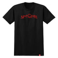 Spitfire Rough Scribble T-Shirt - Black/Red Print