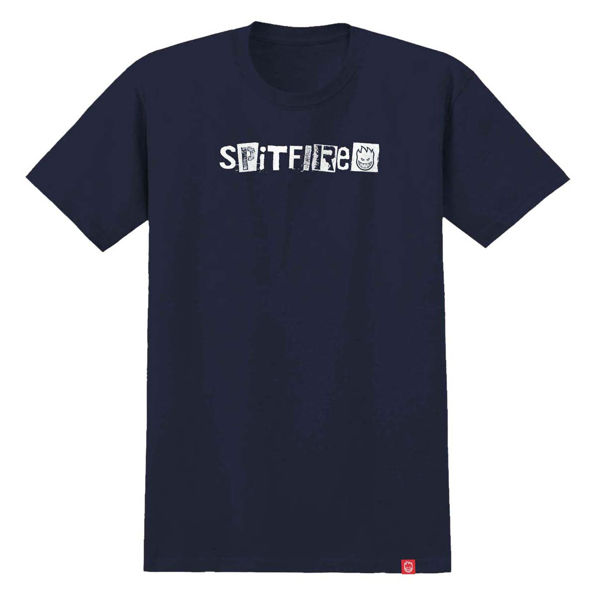 Spitfire Ransom II T-Shirt - True Navy/White Print