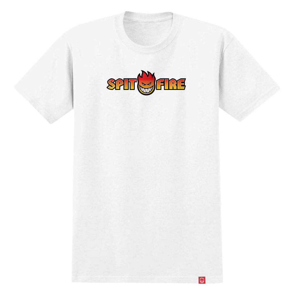 Spitfire OG Split Fade Fill T-Shirt - White/Multi Color Print