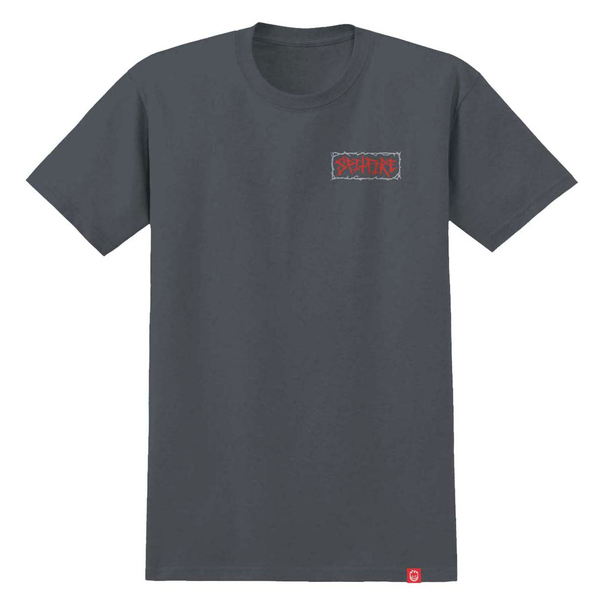 Spitfire Gas Mask T-Shirt - Charcoal/Multi Color Prints