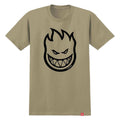 Spitfire Bighead T-Shirt - Sand/Black Print