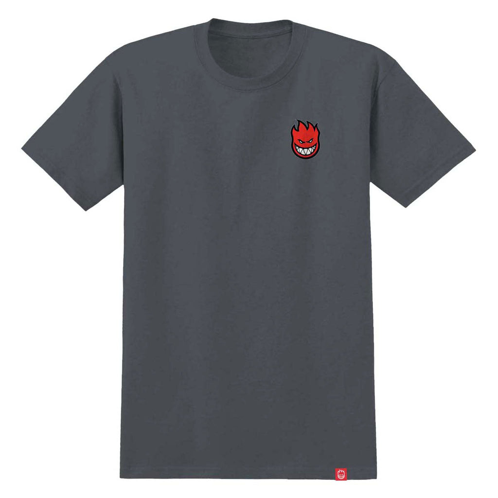 Spitfire Lil Bighead Fill T-Shirt - Charcoal/Red/Black/White Print