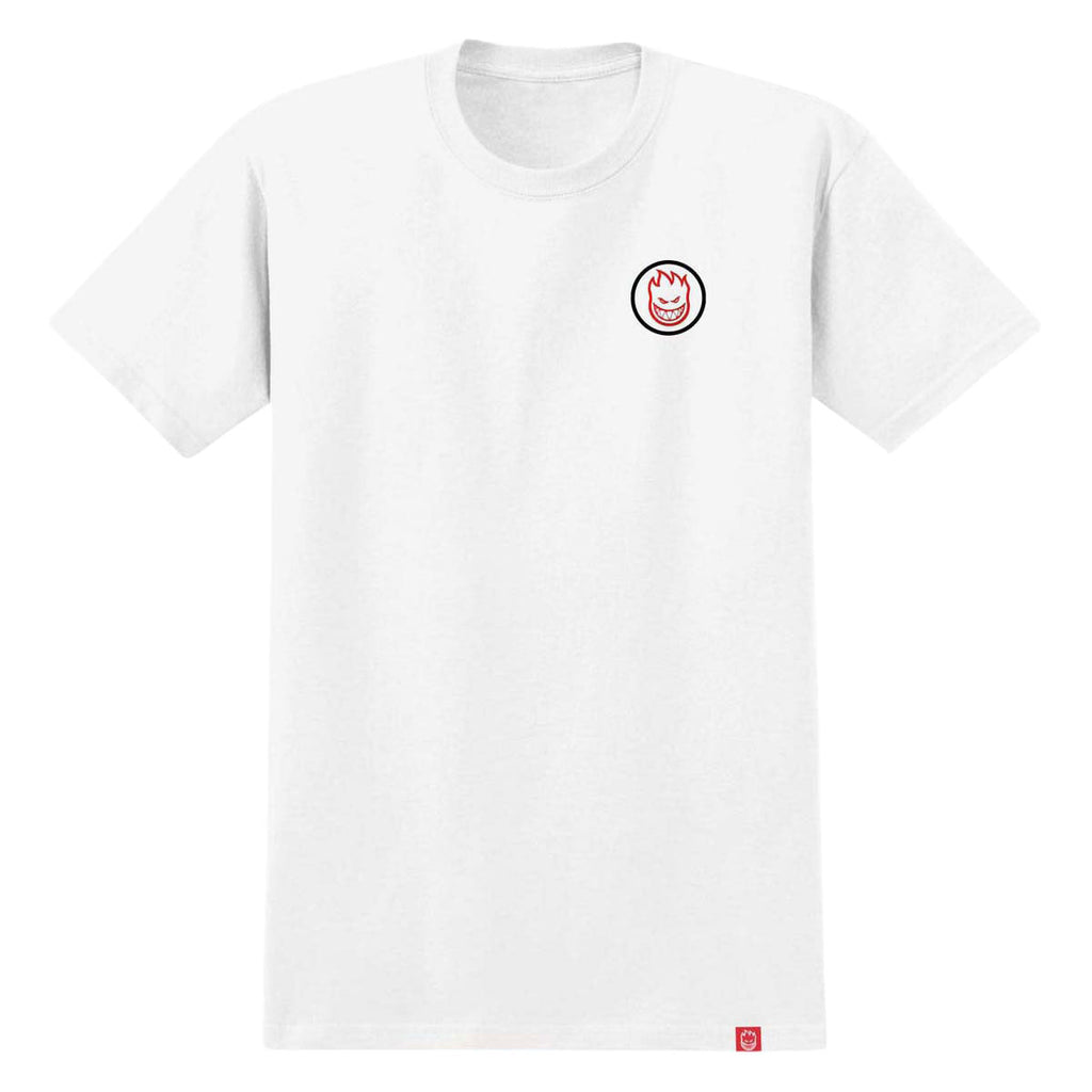 Spitfire Classic Swirl Overlay T-Shirt - White/Red/Black Prints