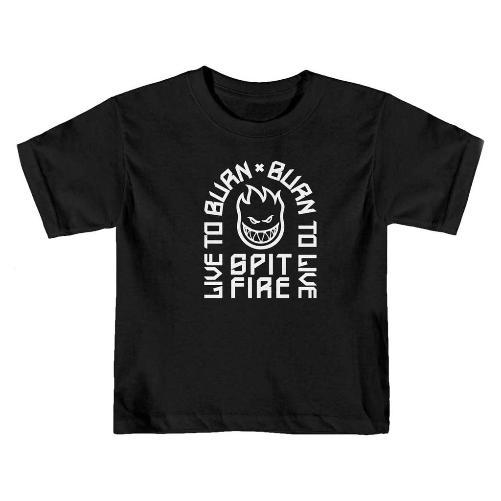 Spitfire Toddler LTB Arch T-Shirt - Black/White Print