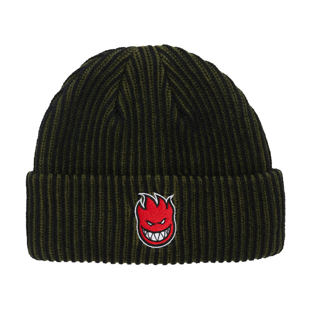 Spitfire Bighead Fill Beanie - Olive/Black/Red