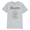 Thunder Vertebrae Pulse T-Shirt - Ash Grey Heather/Black/White/Tan Print