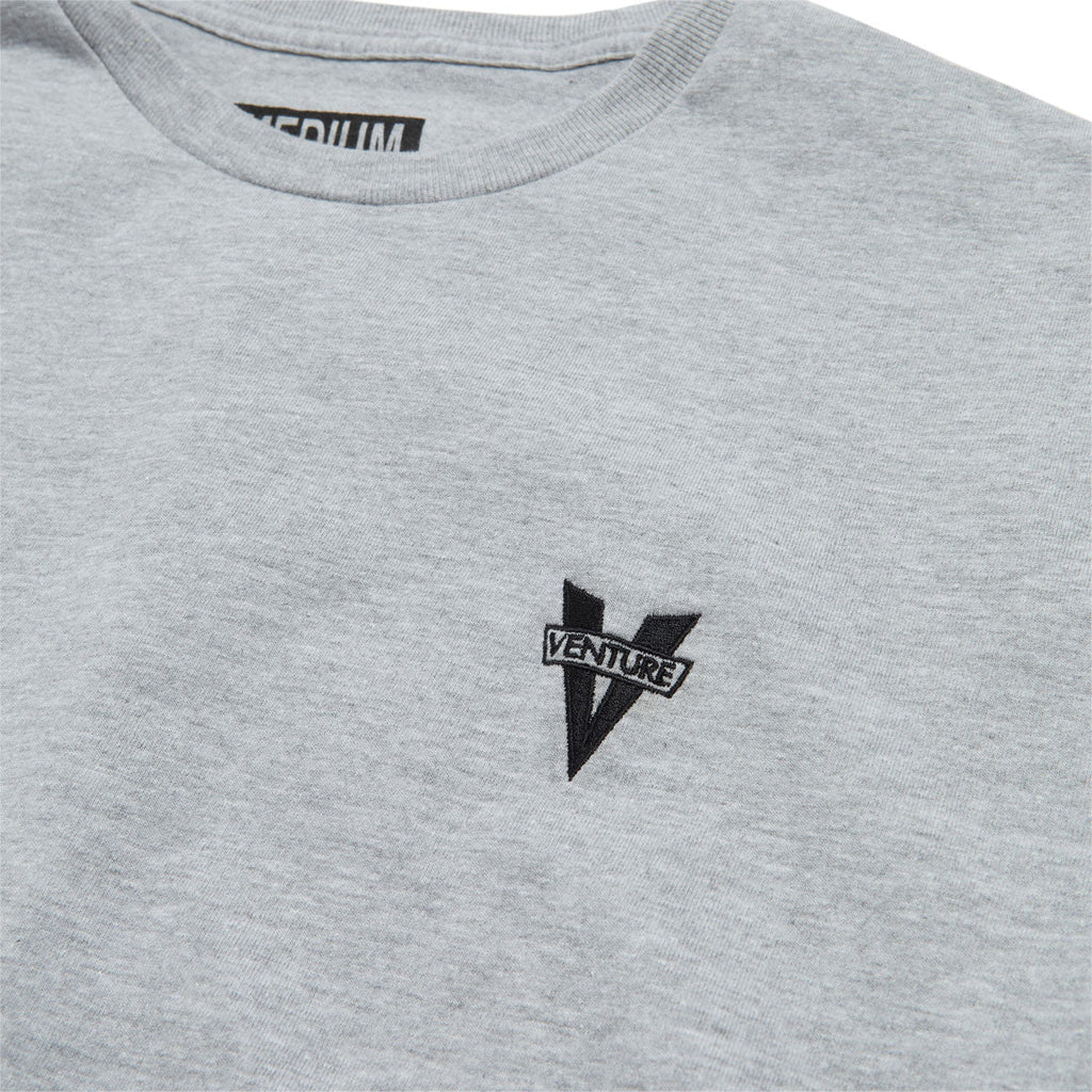 Venture Heritage Emb T-Shirt - Ash Grey Heather/Black Embroidery