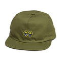 Krooked Eyes Hat - Olive/Yellow