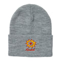 Krooked Sun Heart Beanie - Heather Grey