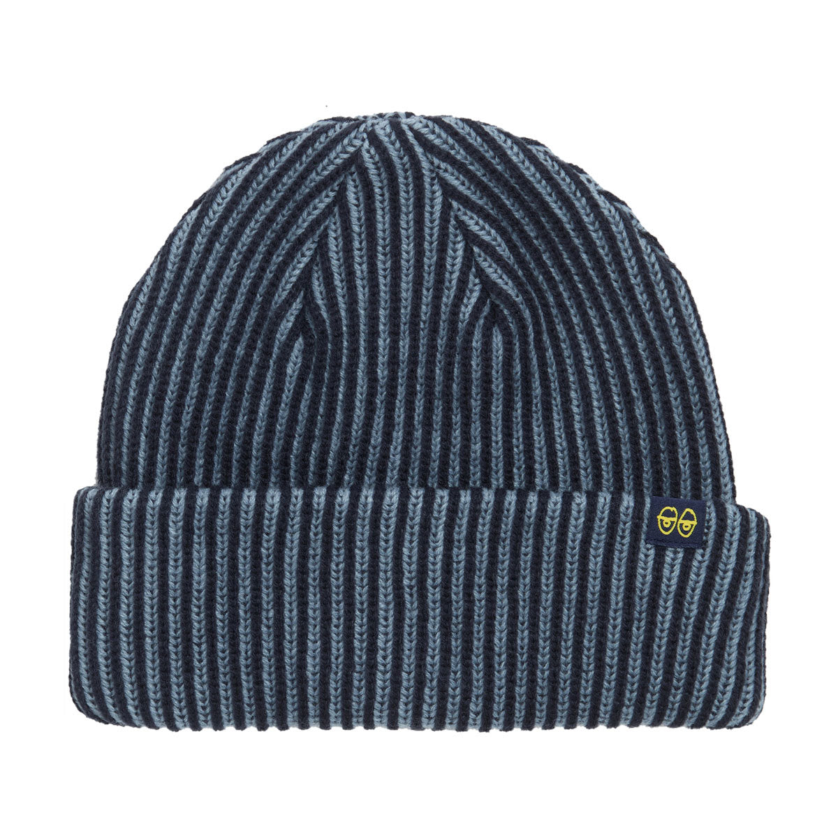Krooked Eyes Clip Beanie - Navy/Blue/Yellow