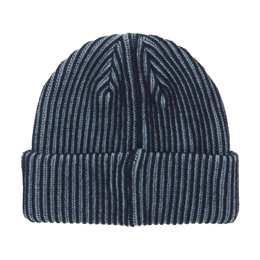 Krooked Eyes Clip Beanie - Navy/Blue/Yellow