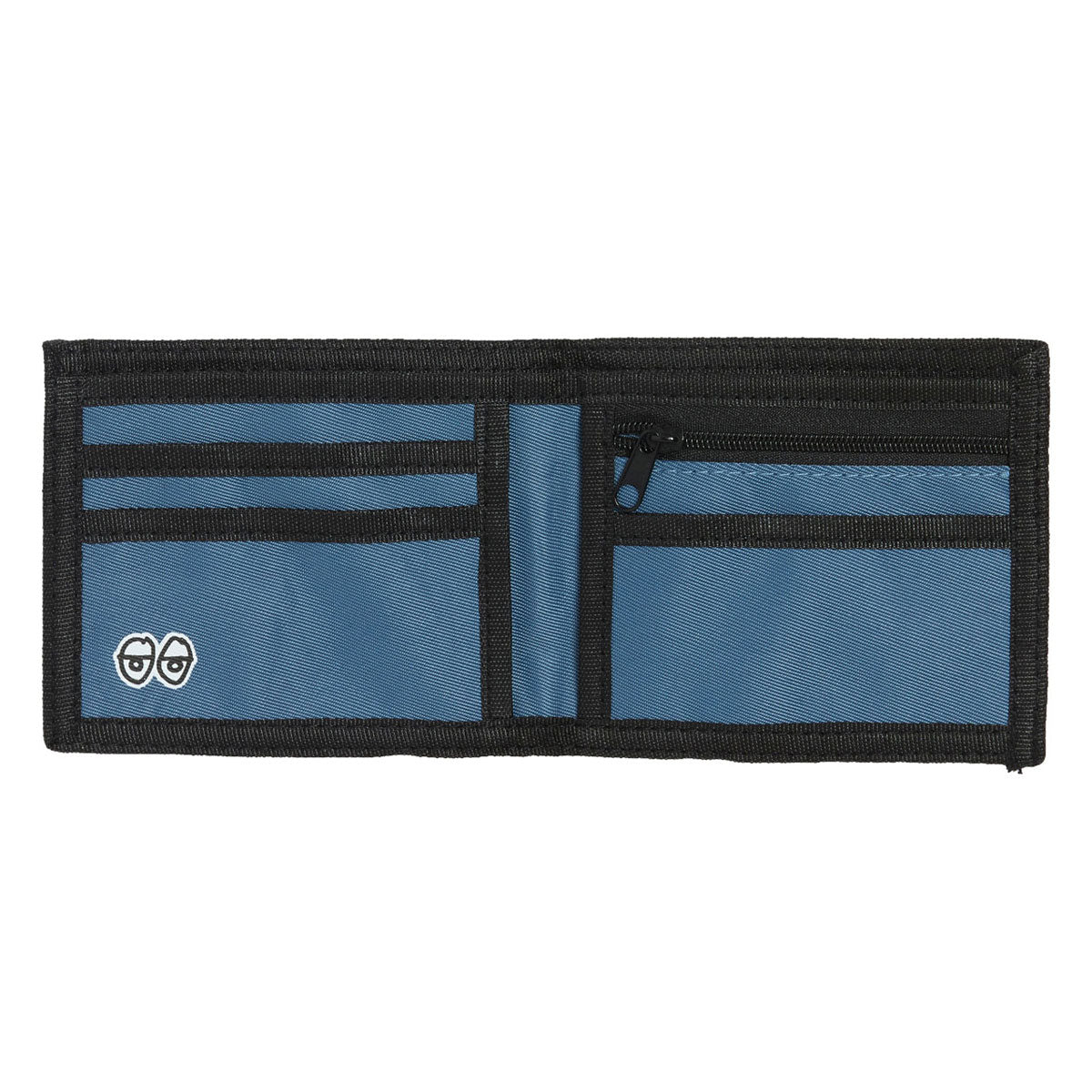 Krooked Double Ok Script Wallet - Black/Blue
