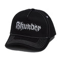 Thunder Vertebrae Script Hat - Black/Black/White