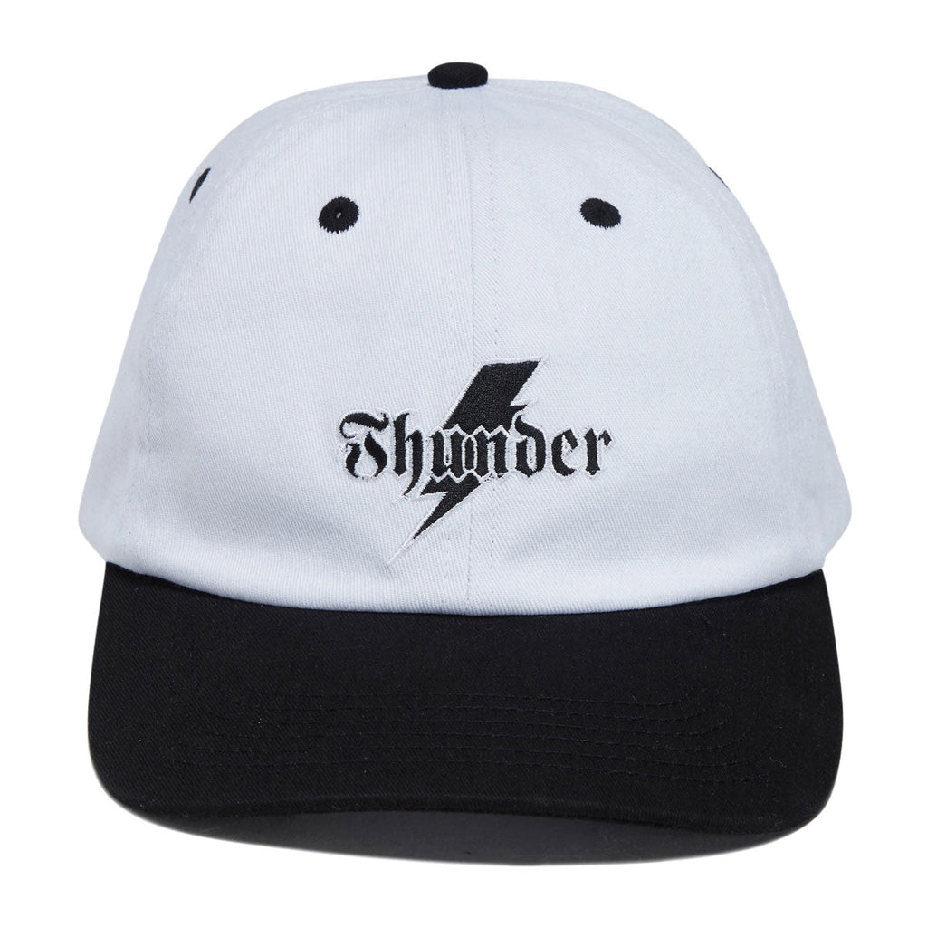 Thunder Bolt Script Hat - White/Black