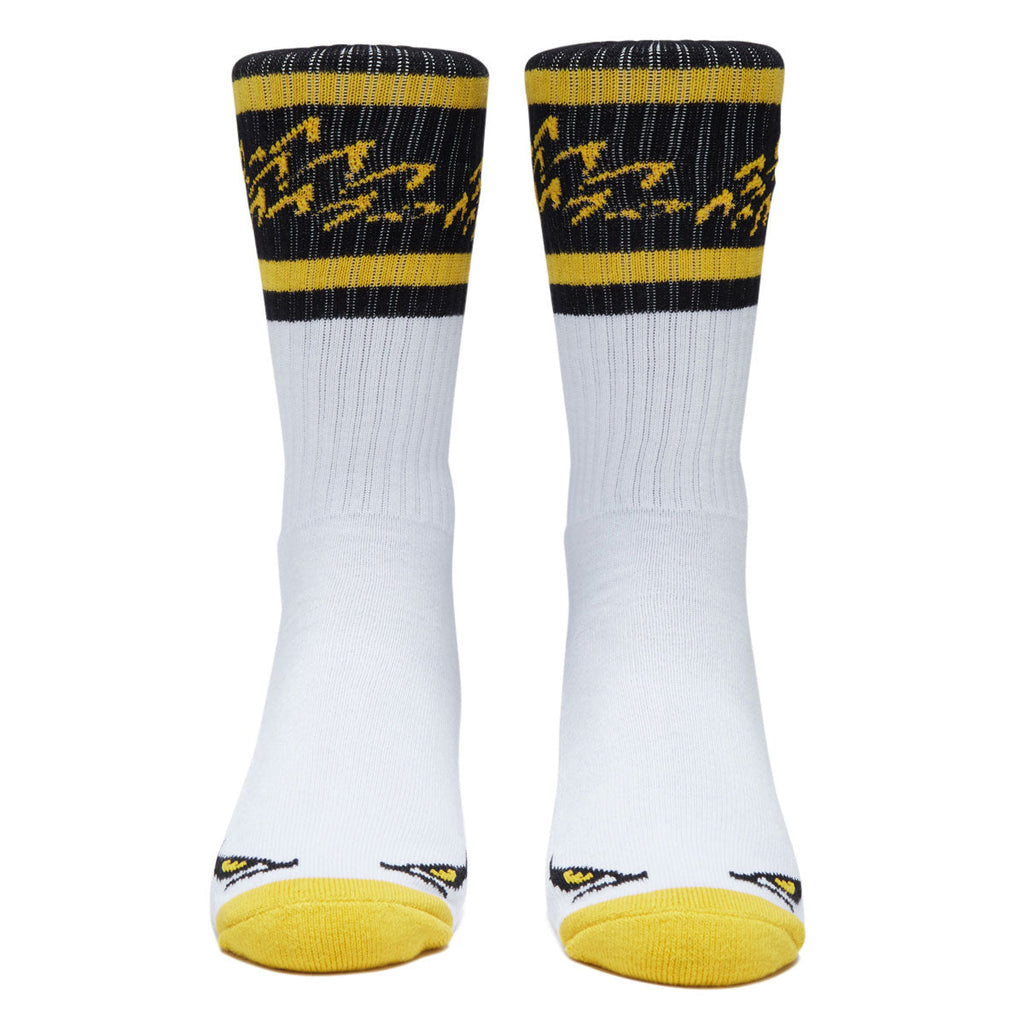 Anti-Hero Eagle Socks - White/Black/Yellow