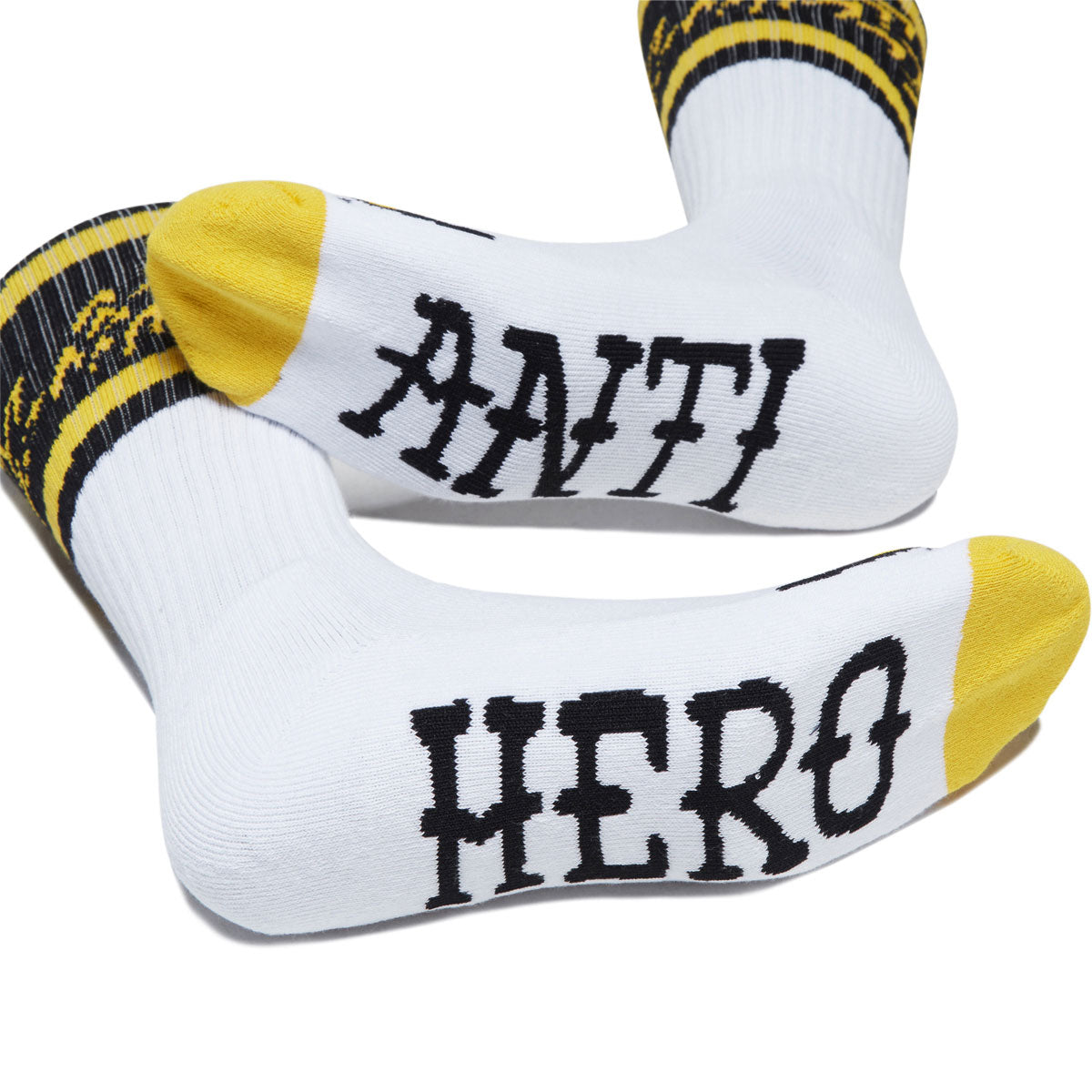 Anti-Hero Eagle Socks - White/Black/Yellow