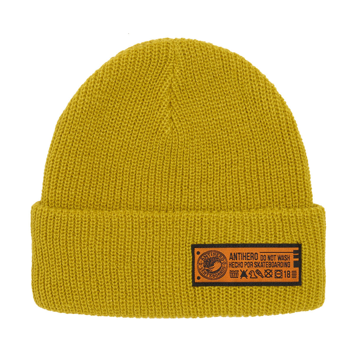 Anti-Hero Hecho Por Skateboarding Beanie - Yellow/Orange