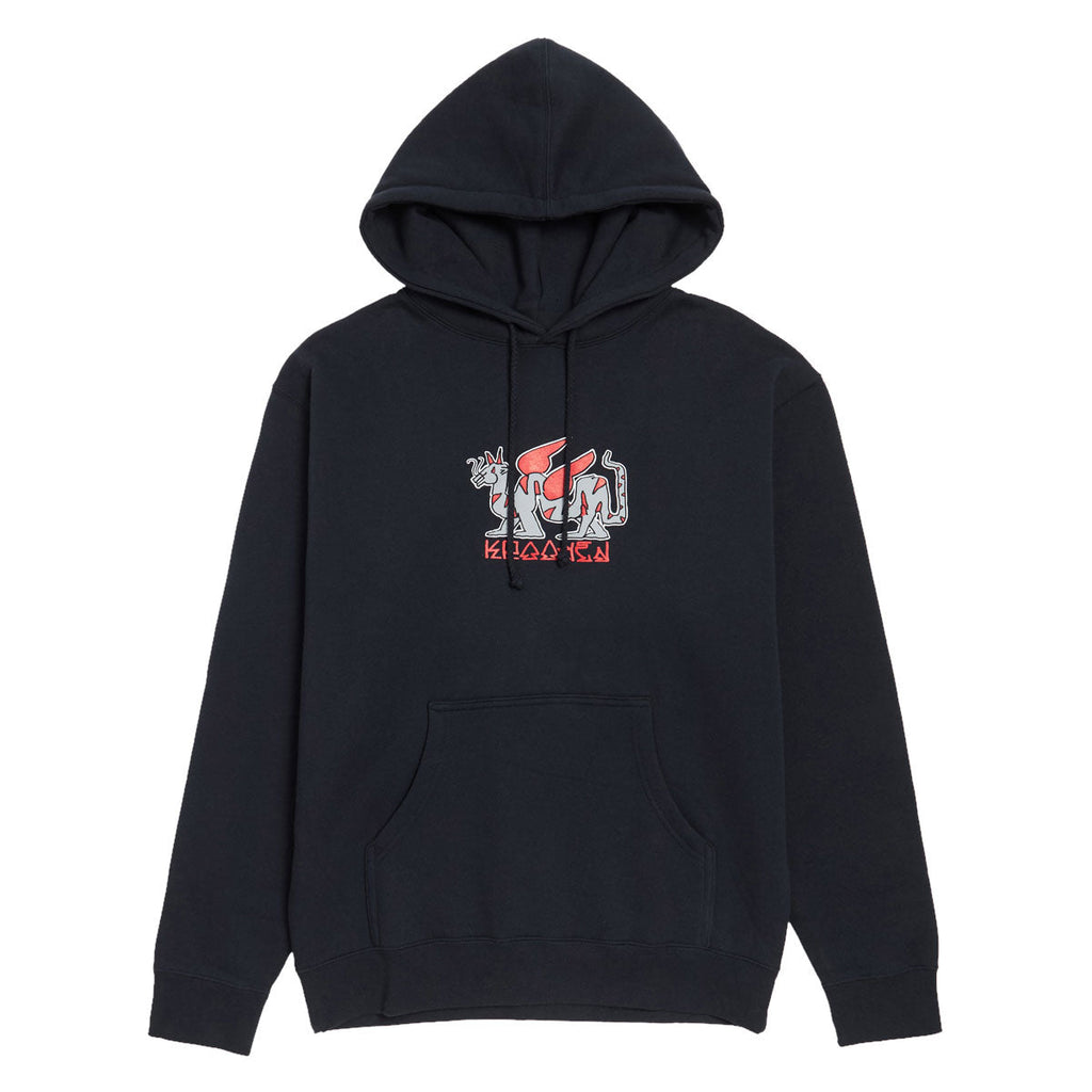 Krooked Tarragon Fill Hoodie - Navy/Multi Color Print