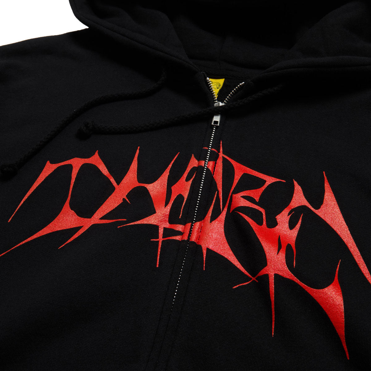 There PMO Zip Hoodie - Black/Red Print