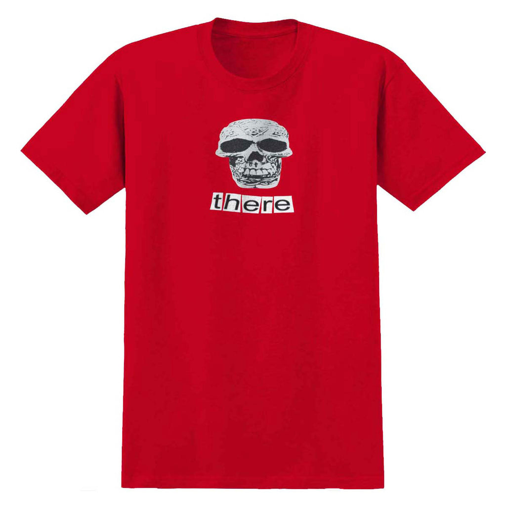 There Skull T-Shirt - Red/Black/White Print