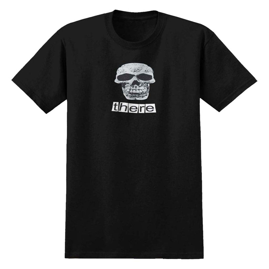 There Skull T-Shirt - Black/Black/White Print