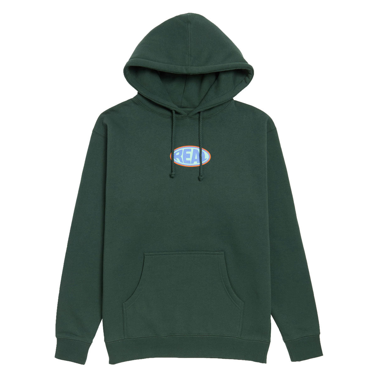 Real Bubble Oval Hoodie - Alpine Green/Multi Color Print