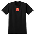 Real Radiused T-Shirt - Black/Red/White/Black Print