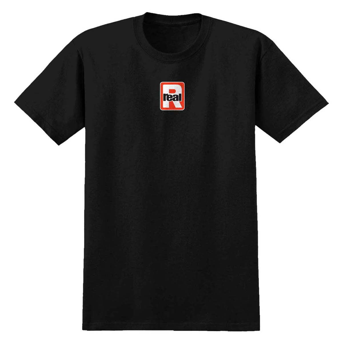 Real Radiused T-Shirt - Black/Red/White/Black Print