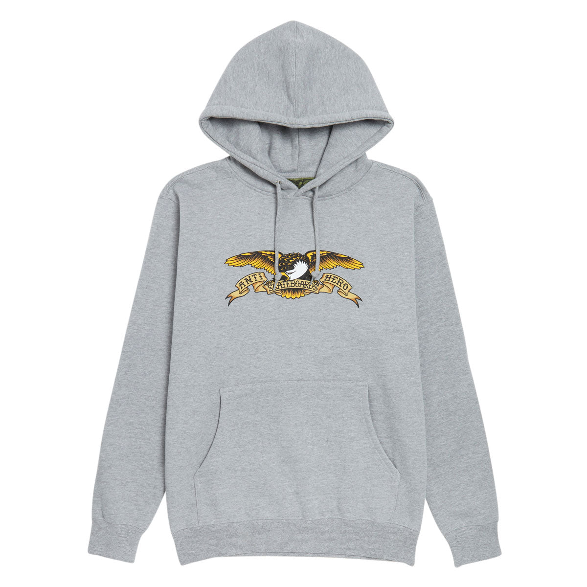 Anti-Hero Eagle Hoodie - Heather Grey/Black Multi Color Print