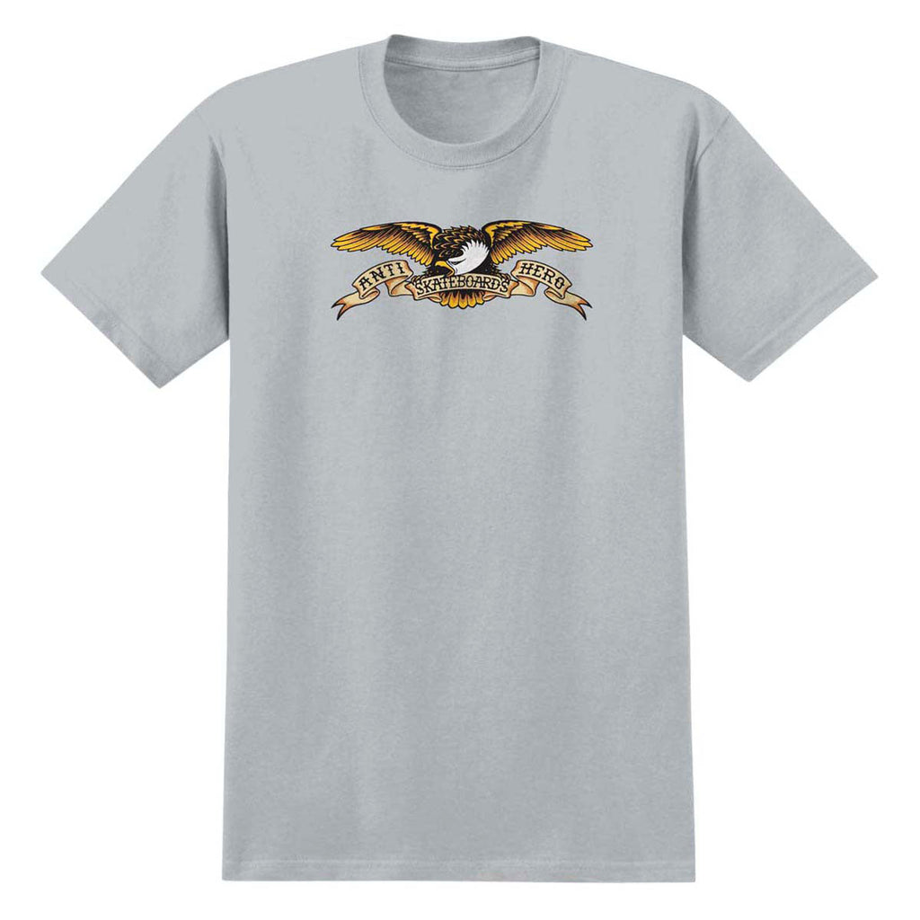 Anti-Hero Eagle T-Shirt - Grey Garment Dye/Multi Color Print