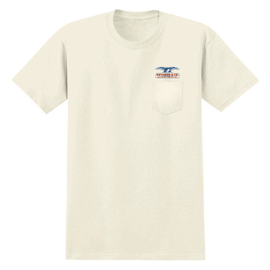 Anti-Hero Pigeon Mash II Pocket T-Shirt - Natural/Multi Color Prints