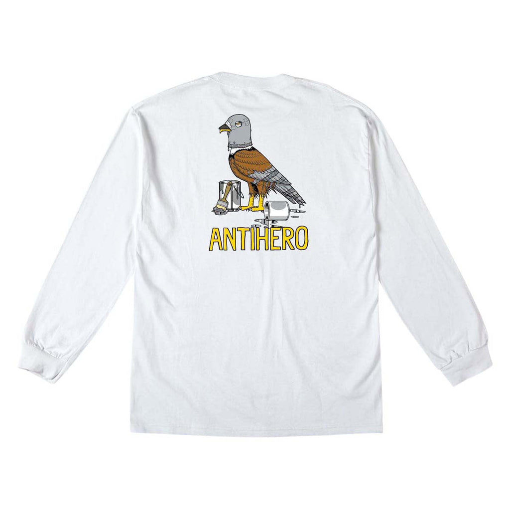 Anti-Hero Raney First Long Sleeve T-Shirt - White/Multi Color Print