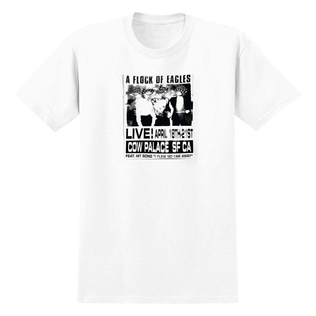 Anti-Hero Flock Of Eagles T-Shirt - White/Black/White Print