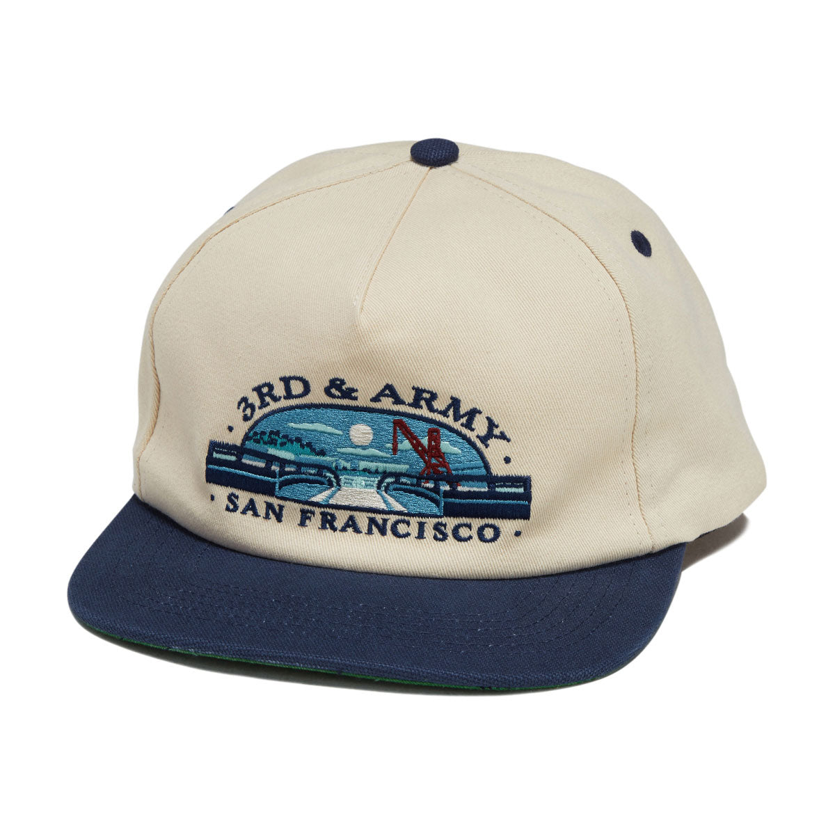 Real 3rd & Army Hat - Natural/Navy
