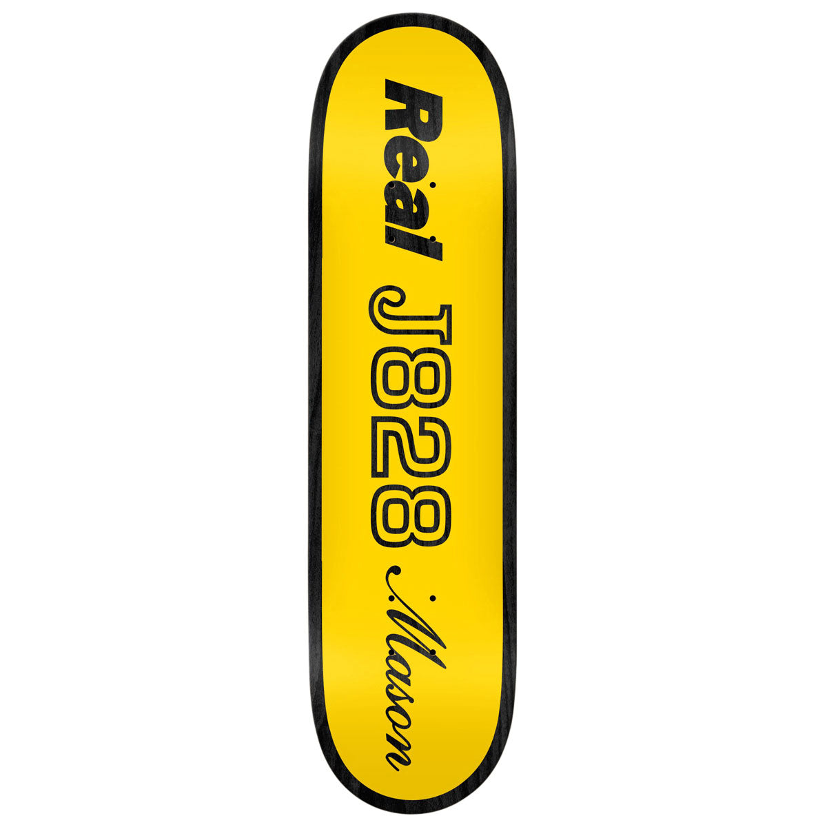 Real Mason Shape Code Skateboard Deck - Yellow - 8.28"